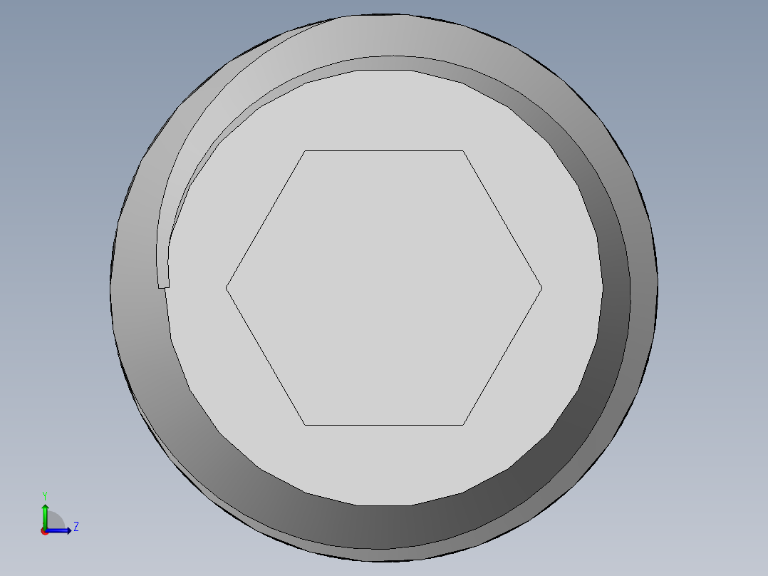 DIN 913-ISO 4026 固定螺钉-M6 L=8.SLDPRT左视图