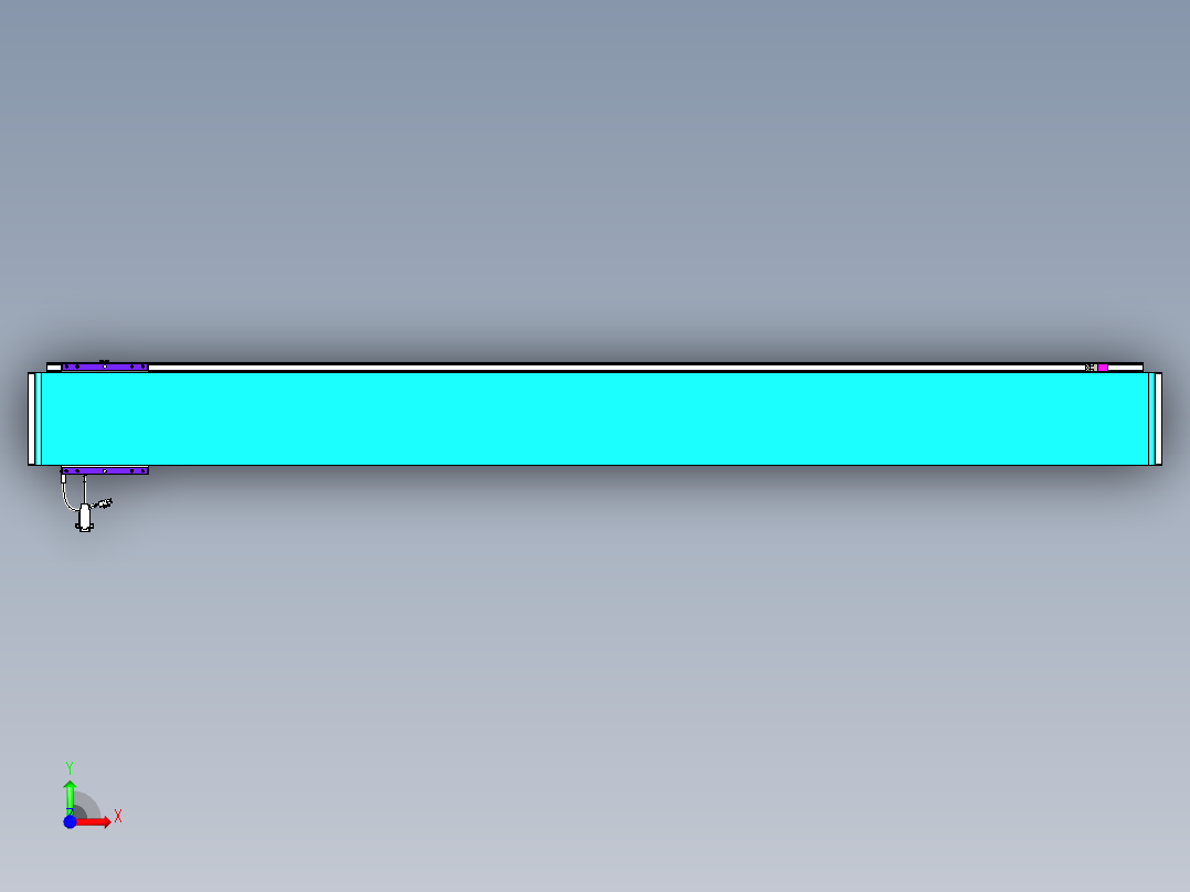 威洛博VL系列直线电机模组-VL17E2-S1800前视图