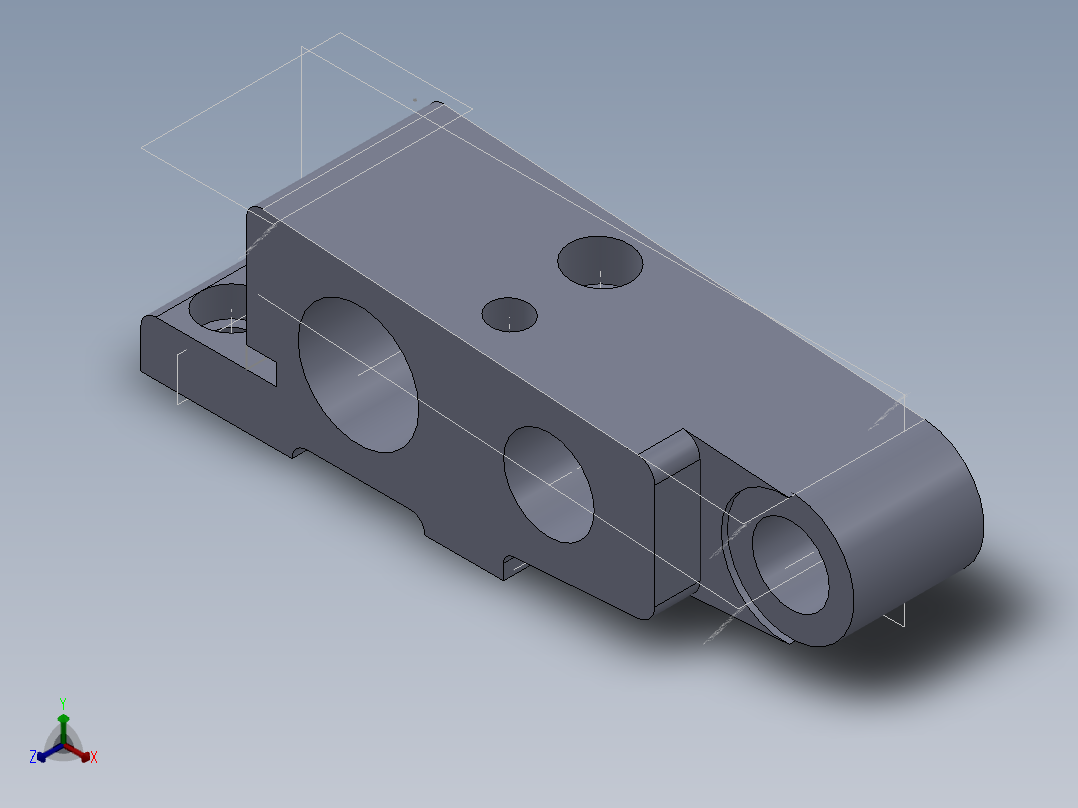 CA6140机床后托架831001的钻顶面四孔Φ10底孔夹具设计及加工工艺装备含4张CAD图正等轴测图