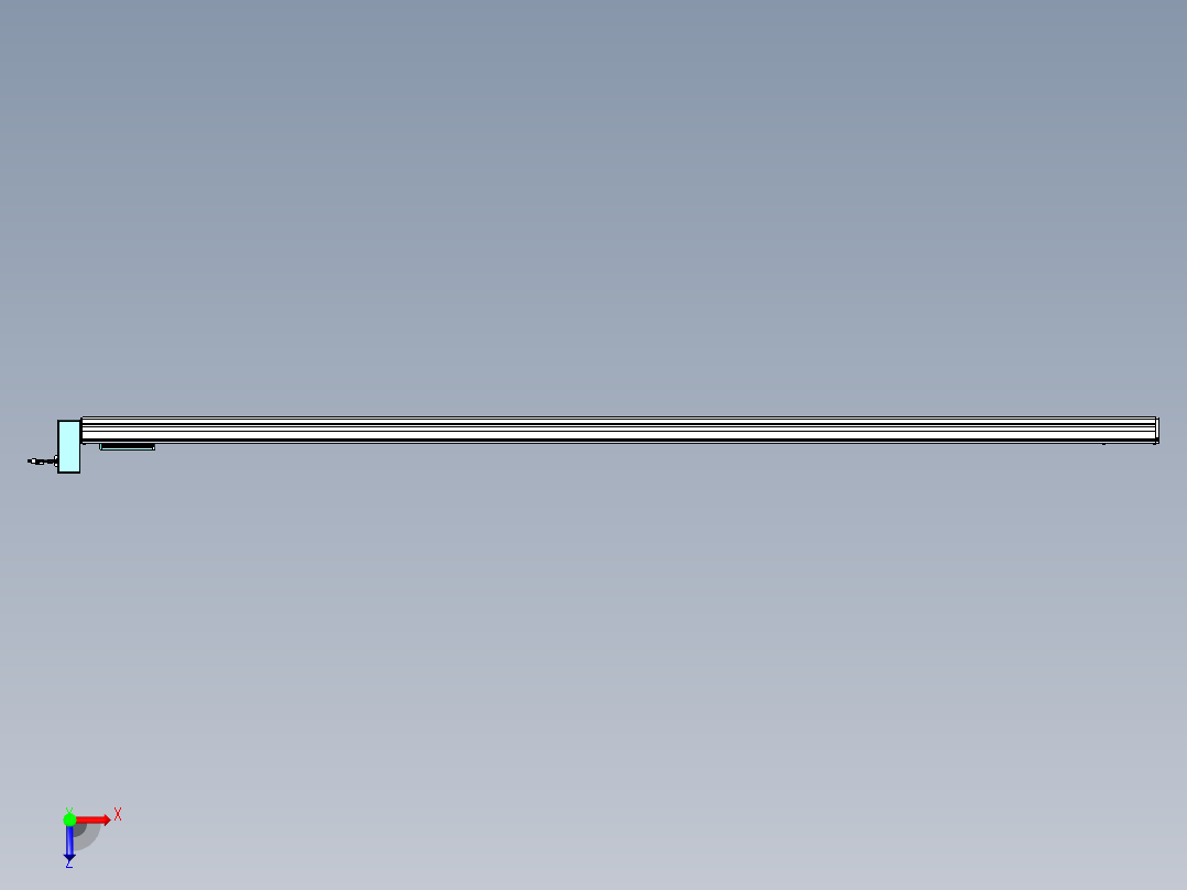 威洛博VBC同步带传动一无尘环境VBC14-L45-S2850-BRU-ZP40-C3俯视图