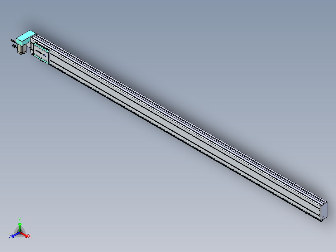 威洛博VBC同步带传动一无尘环境VBC14-L45-S2850-BRU-ZP40-C3正等轴测图