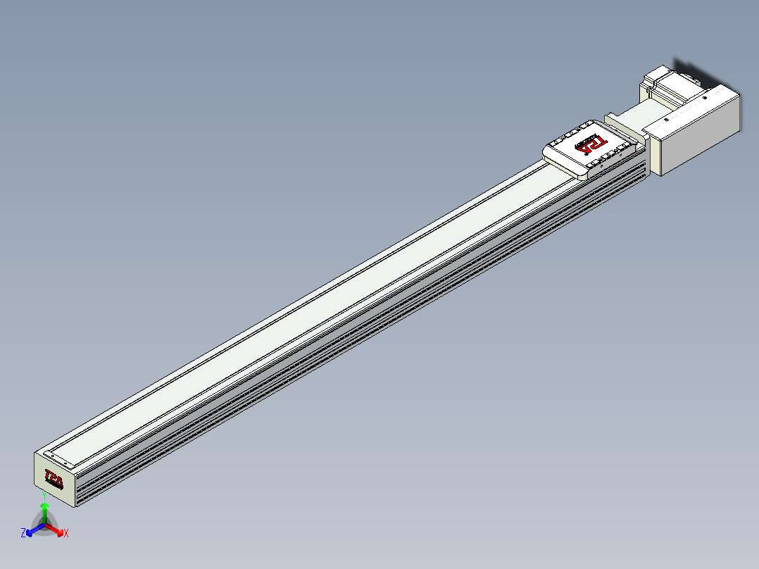 同步带全封闭直线模组TPA-HCB-85D-90-L1000-ML-C-P20-N3正等轴测图