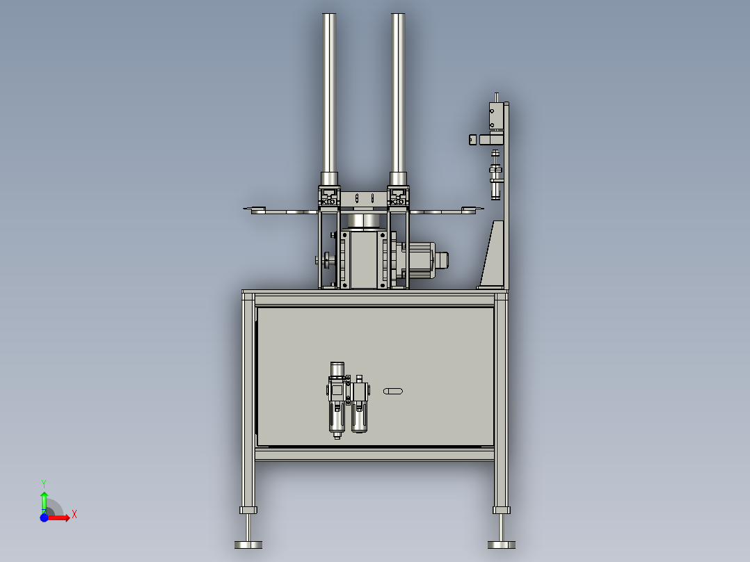 半自动拧盖机前视图