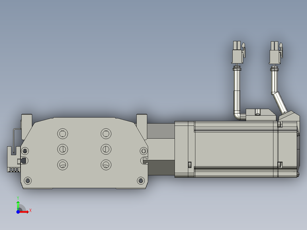 东锦同步带传动-直线滑台模组DH135B-L125-S1450-BL-P400W-C3前视图