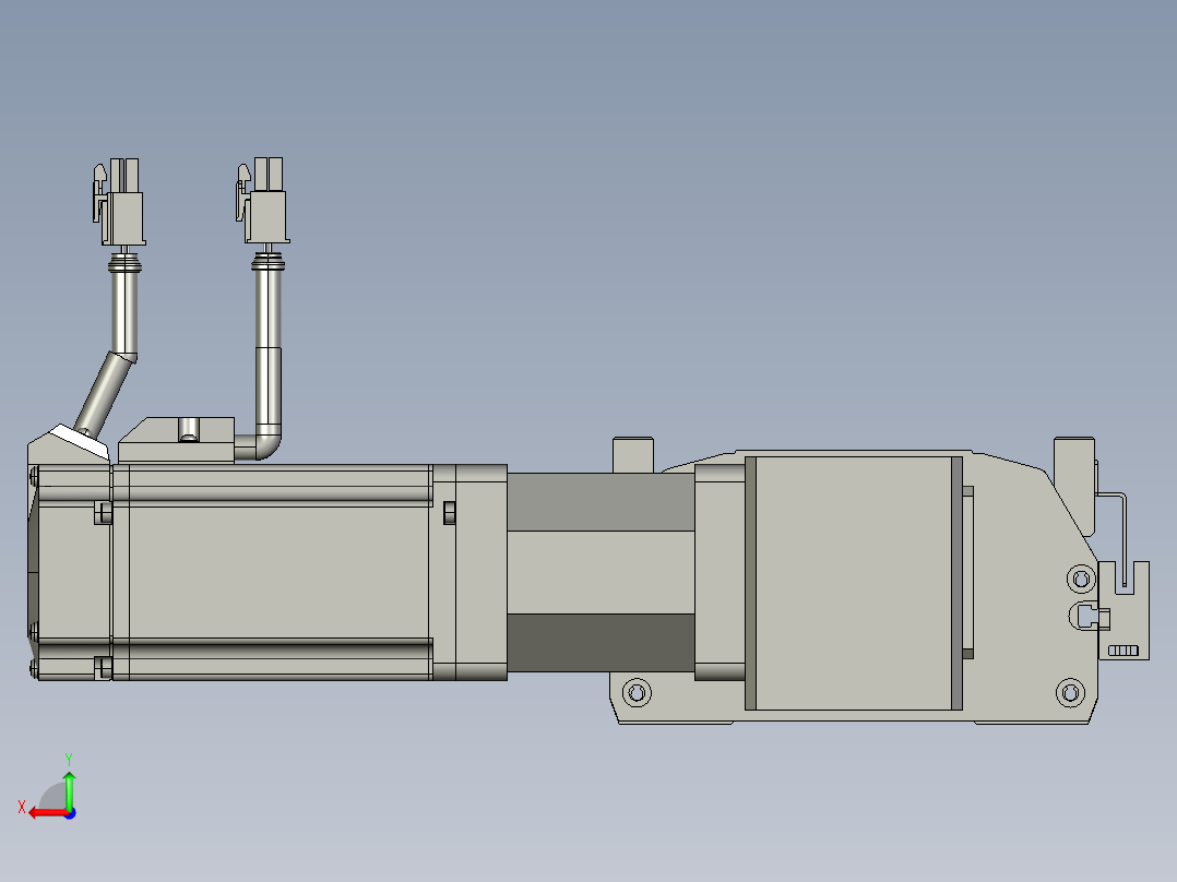 东锦同步带传动-直线滑台模组DH135B-L125-S1450-BL-P400W-C3后视图