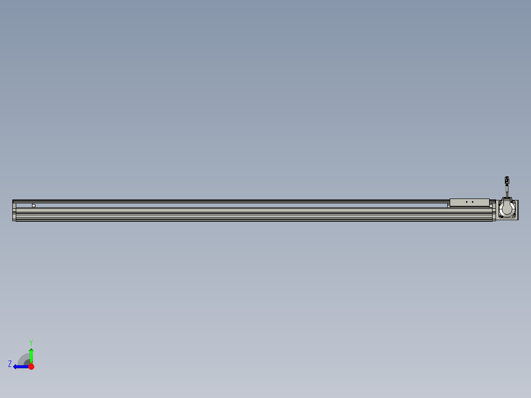 东锦同步带传动-直线滑台模组DH135B-L125-S1450-BL-P400W-C3右视图