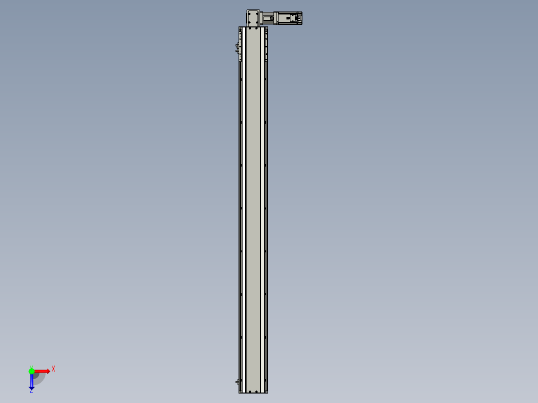 东锦同步带传动-直线滑台模组DH135B-L125-S1450-BL-P400W-C3俯视图