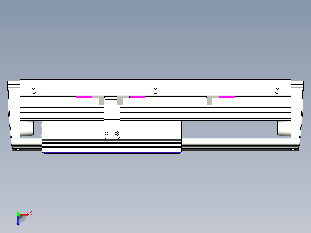 威洛博VL系列直线电机模组-VL14S2-S100俯视图