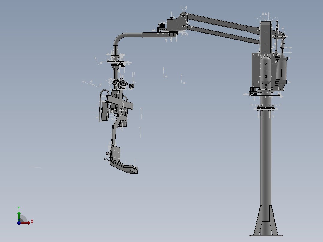 80x1200立柱助力机械手前视图