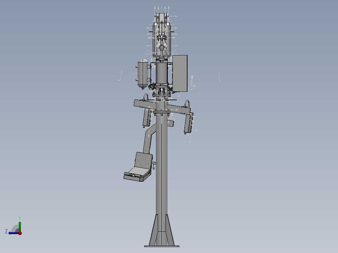 80x1200立柱助力机械手右视图