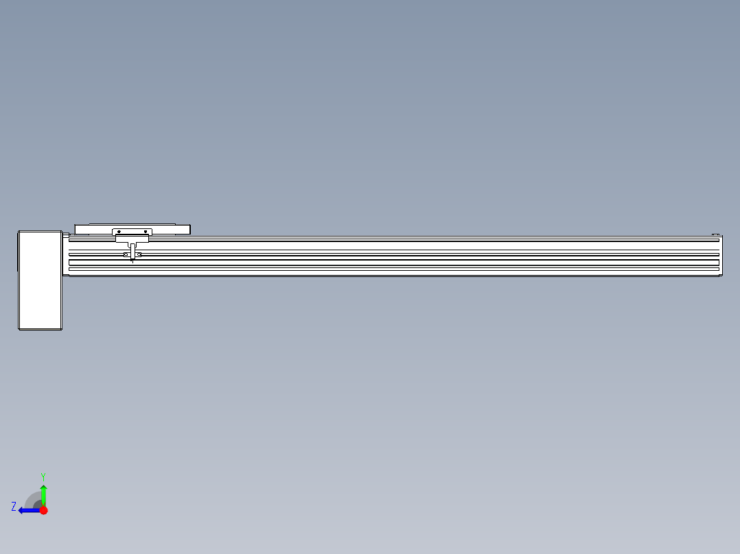 同步带全封闭直线模组TPA-HCB-120D-90-L750-RP-Y-P40-N3右视图