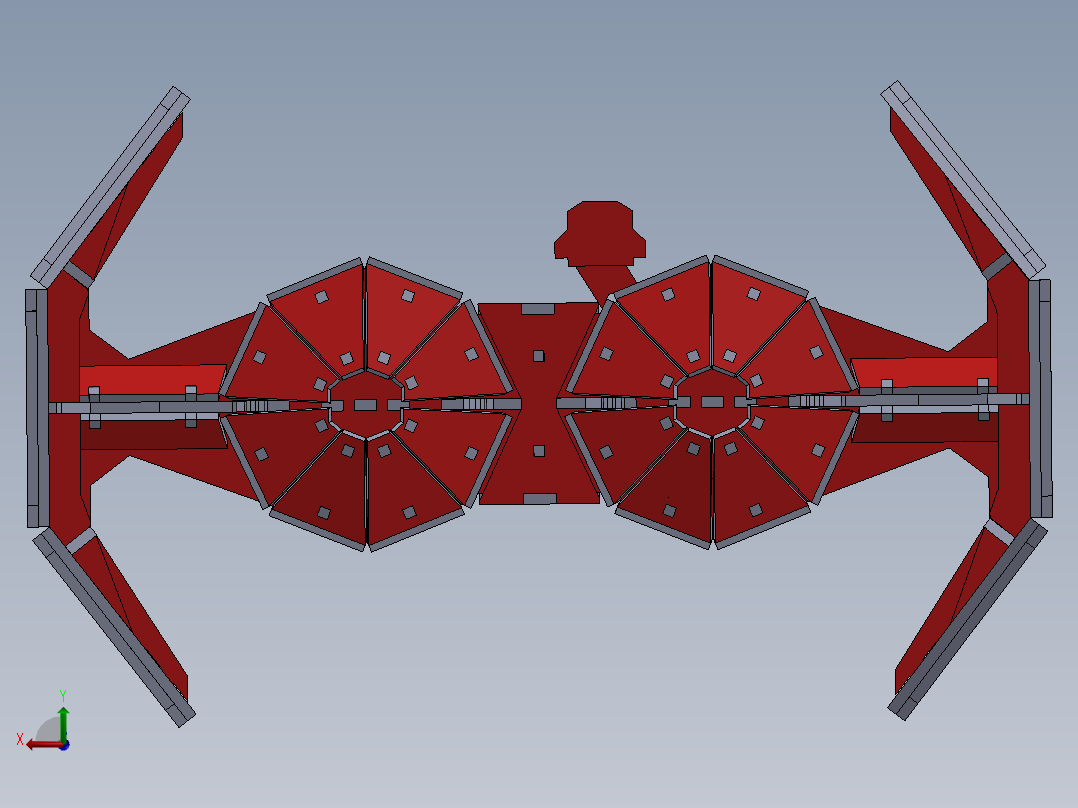 激光切割轰炸机飞行木制玩具模型3D图纸 Solidworks设计 附STEP等后视图