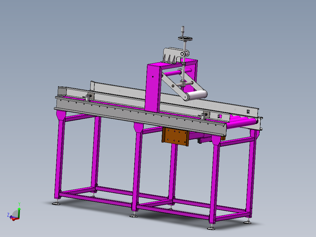 <span style='color: red'>滚筒</span>在线压包<span style='color: red'>输送线</span>3d图纸 <span style='color: red'>滚筒</span>可调缓冲<span style='color: red'>输送线</span>压包结构3d模型