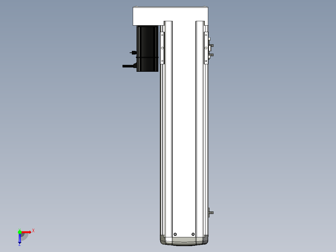 Toyo东佑达直线模组-ETH13-450-BL-200W+煞車俯视图