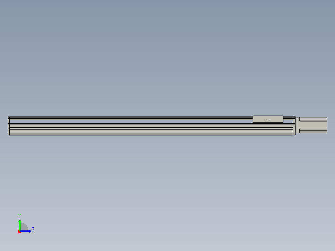 东锦丝杆传动-直线滑台模组DH170-C-L10-S1150-BC-P750W-C3左视图