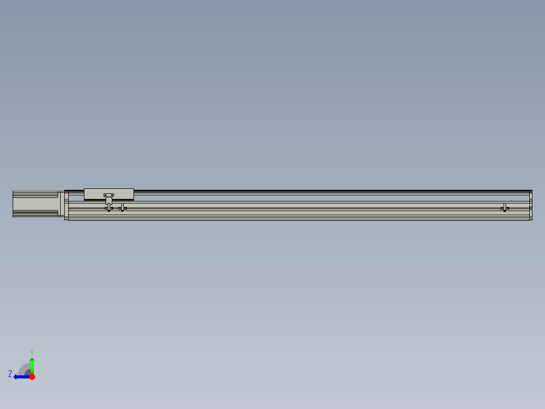 东锦丝杆传动-直线滑台模组DH170-C-L10-S1150-BC-P750W-C3右视图
