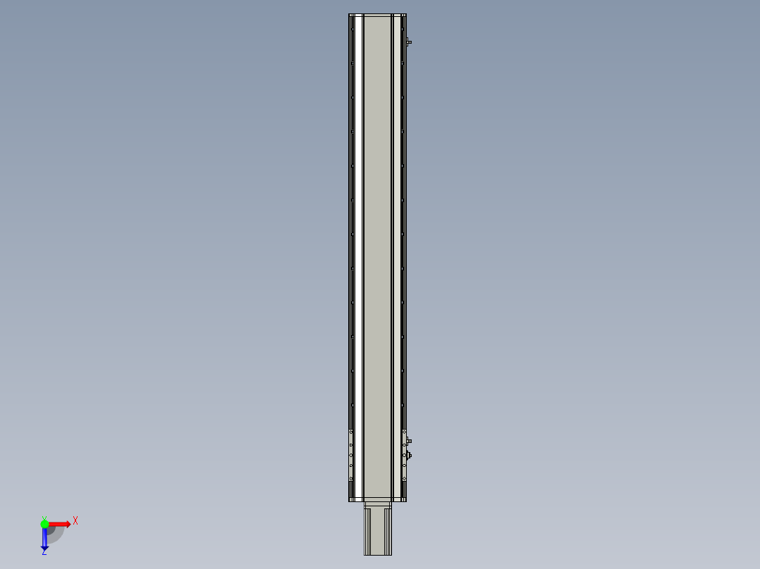 东锦丝杆传动-直线滑台模组DH170-C-L10-S1150-BC-P750W-C3俯视图