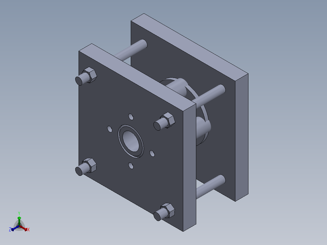 冲压工具正等轴测图