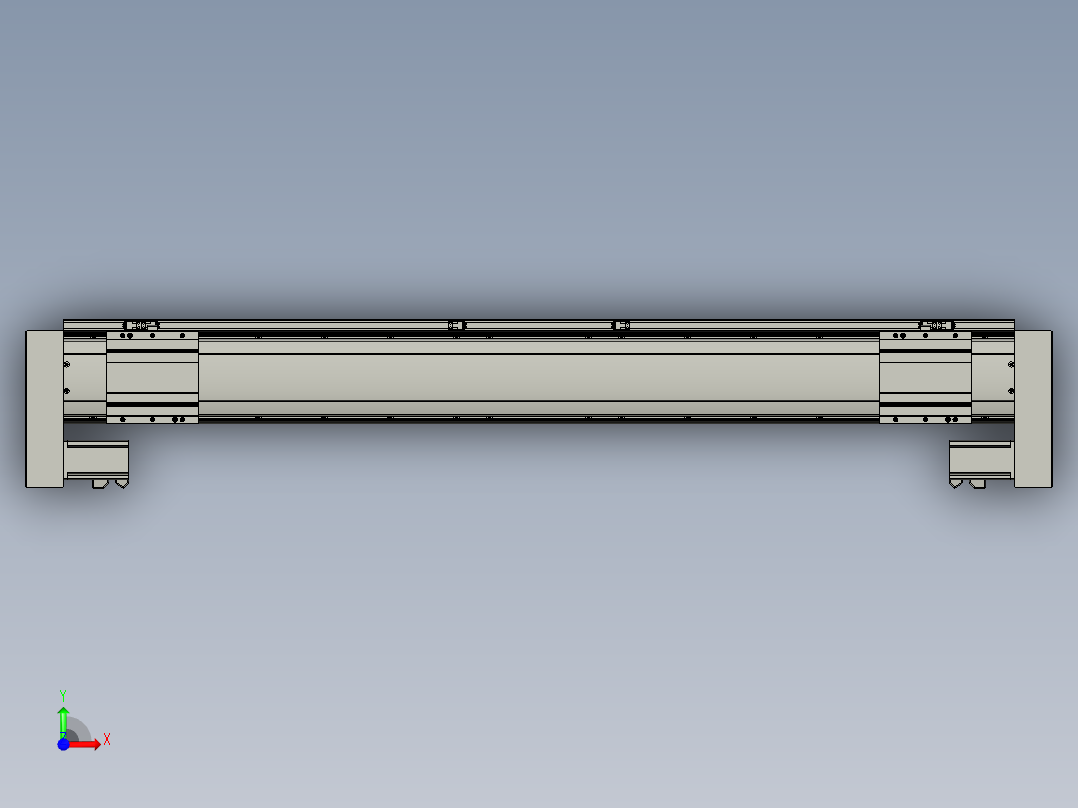 威洛博双电机滑台-VF14D2-S450-BLR-P40-C6前视图