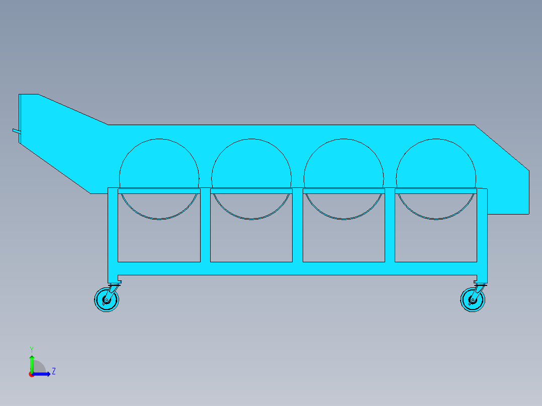 滚筒水果分拣机UG三维==1169881==200左视图