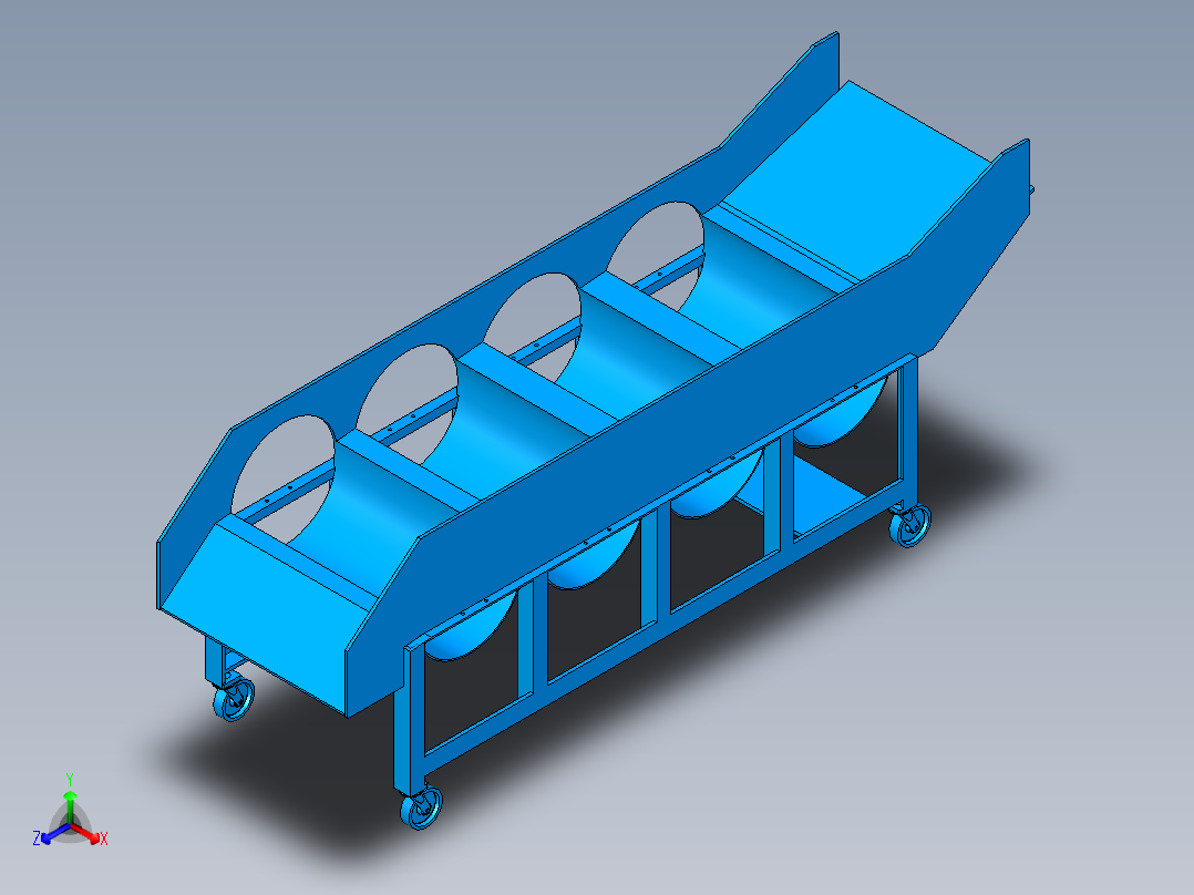 滚筒水果分拣机UG三维==1169881==200正等轴测图