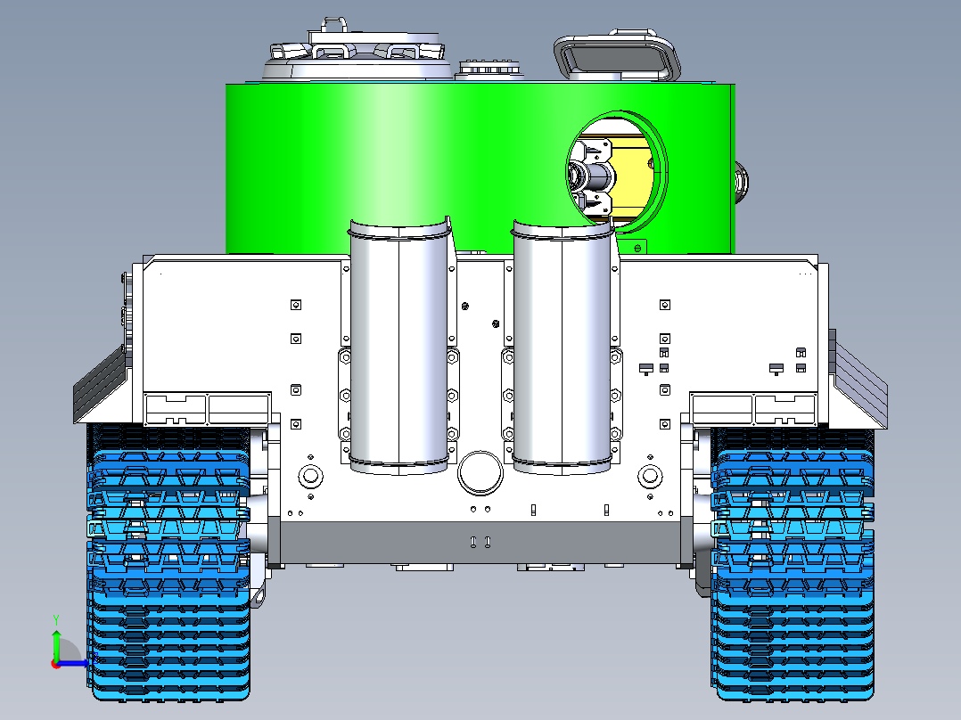 德国虎式坦克模型左视图