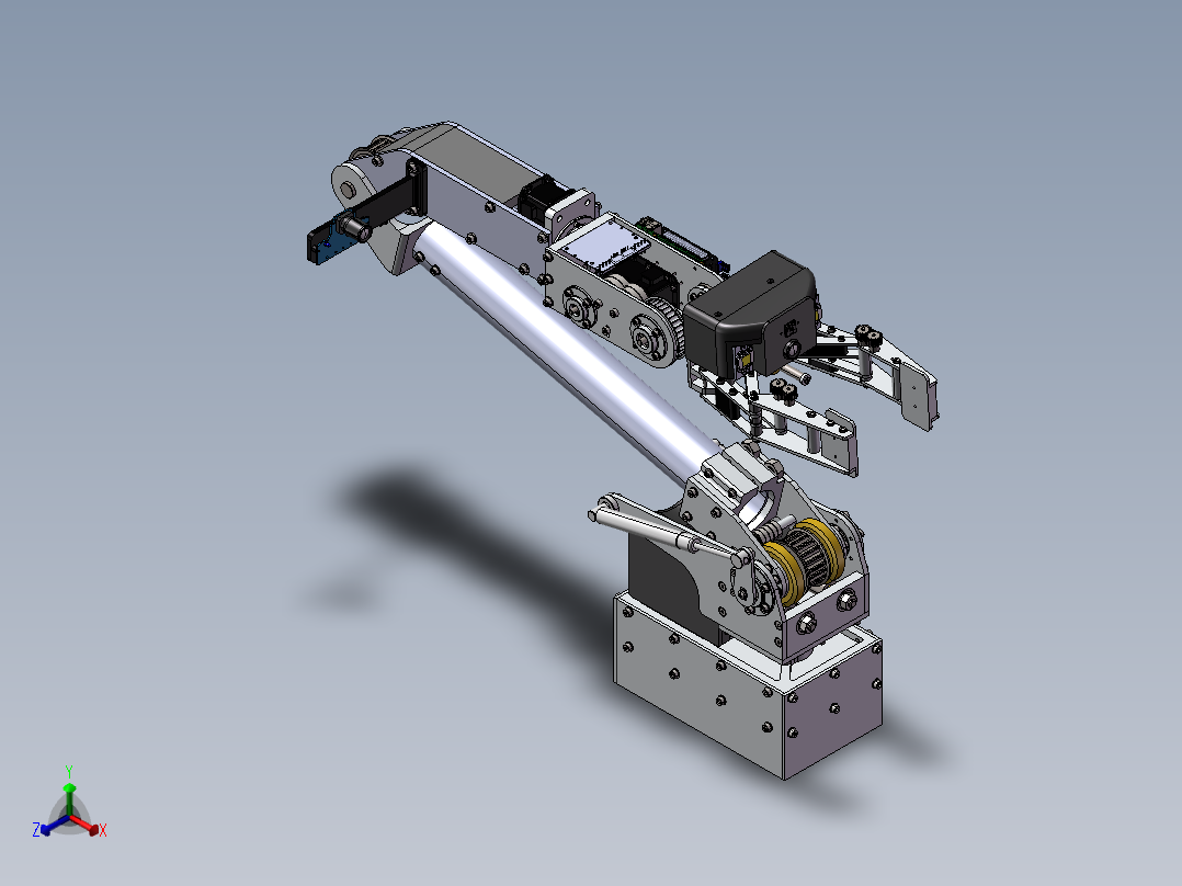 六自由度救援机械手正等轴测图