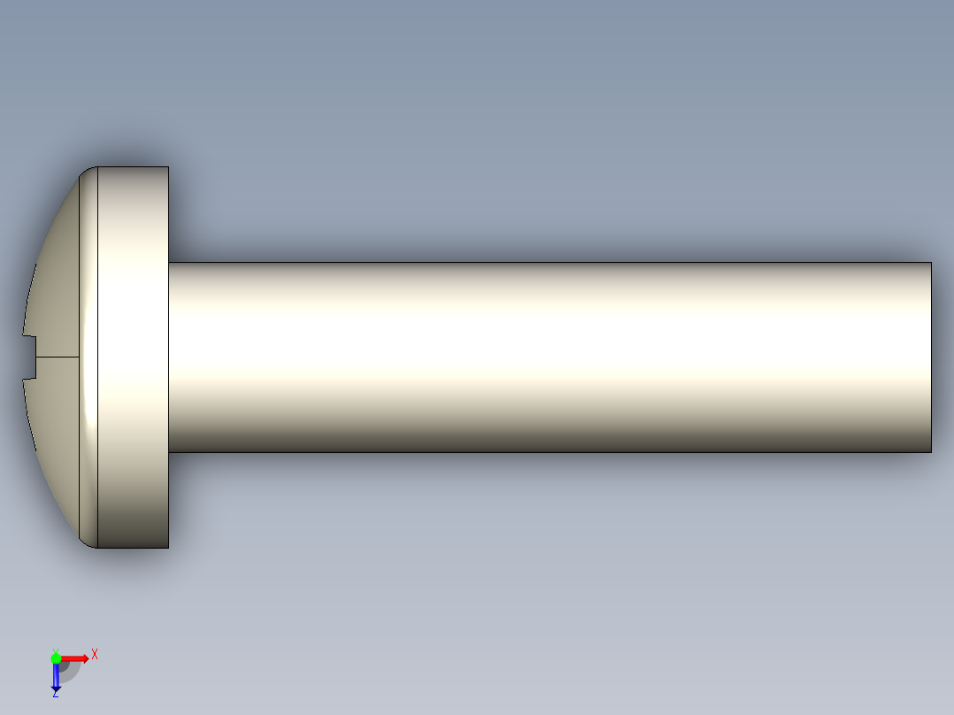 螺丝 M4 十字盘头-M4x16 Screw head.STEP俯视图
