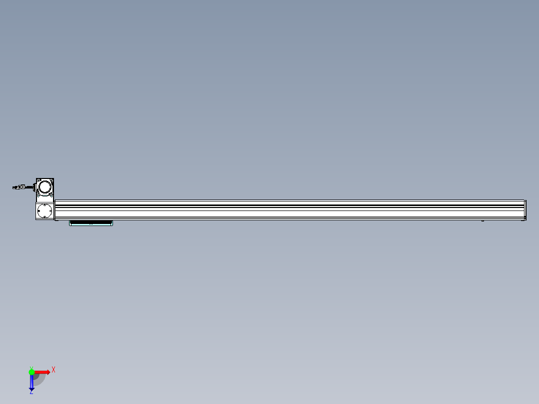 威洛博VBC同步带传动一无尘环境VBC14-L45-S1450-BLD-ZP40-C3俯视图