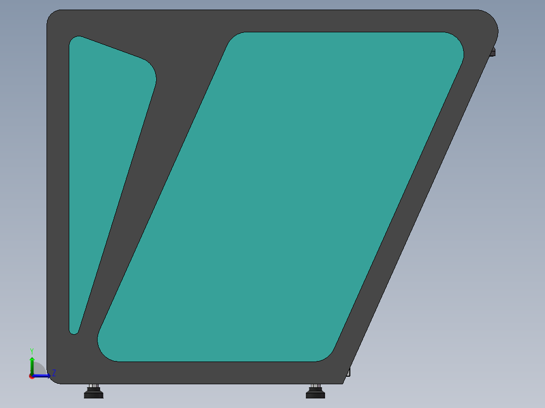 双联控制台左视图