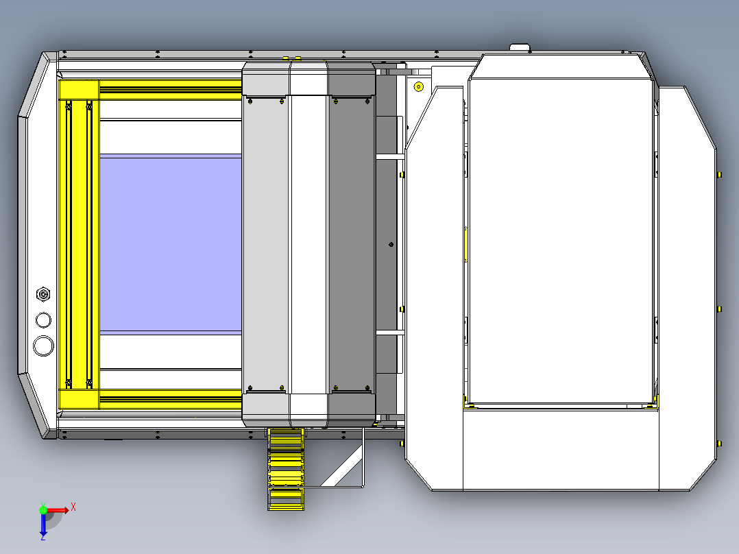 立式仓储AGV俯视图
