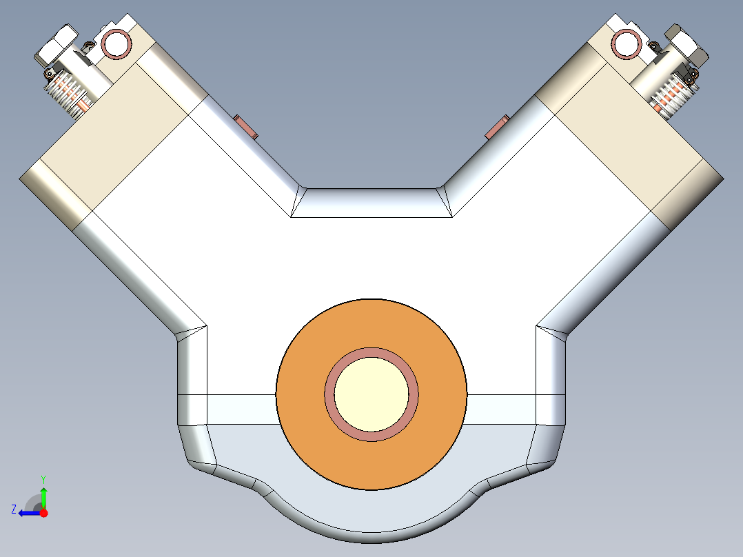 汽车发动机简易演示结构右视图