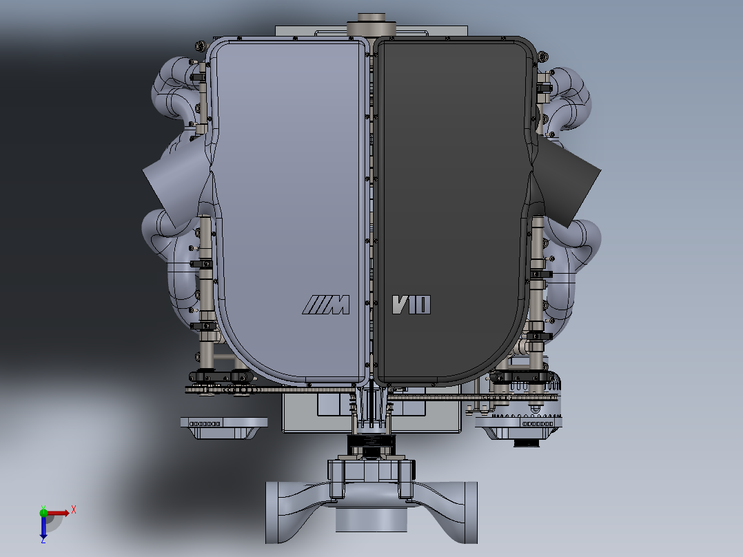 v10发动机俯视图