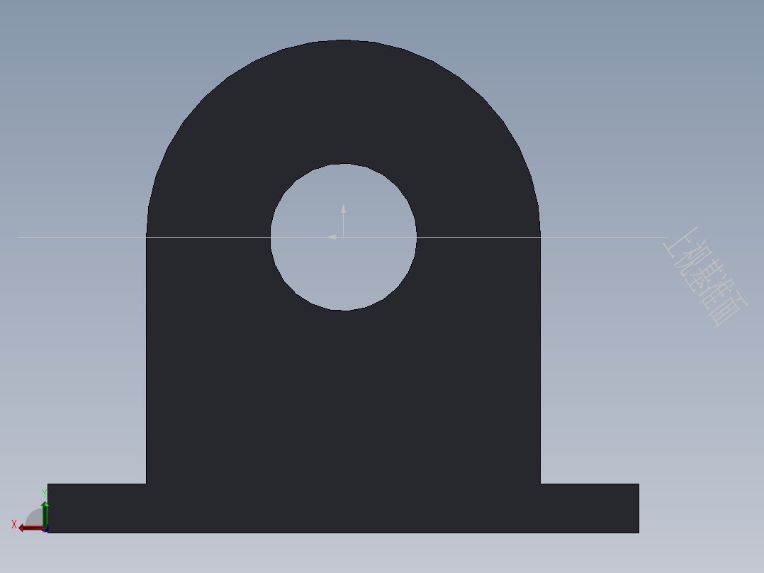 S6 双直线轴承滑座后视图