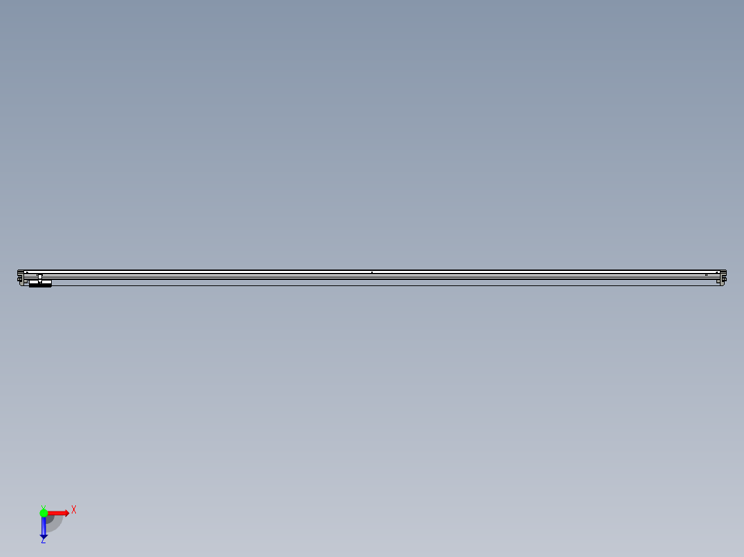 威洛博VL系列直线电机模组-VL14S1-S3300俯视图