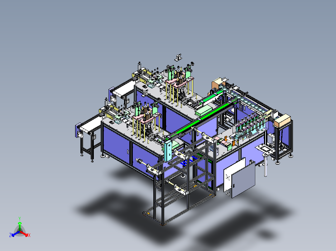 二代口罩机技术资料( 3D+工程图+电路图+BOM)正等轴测图