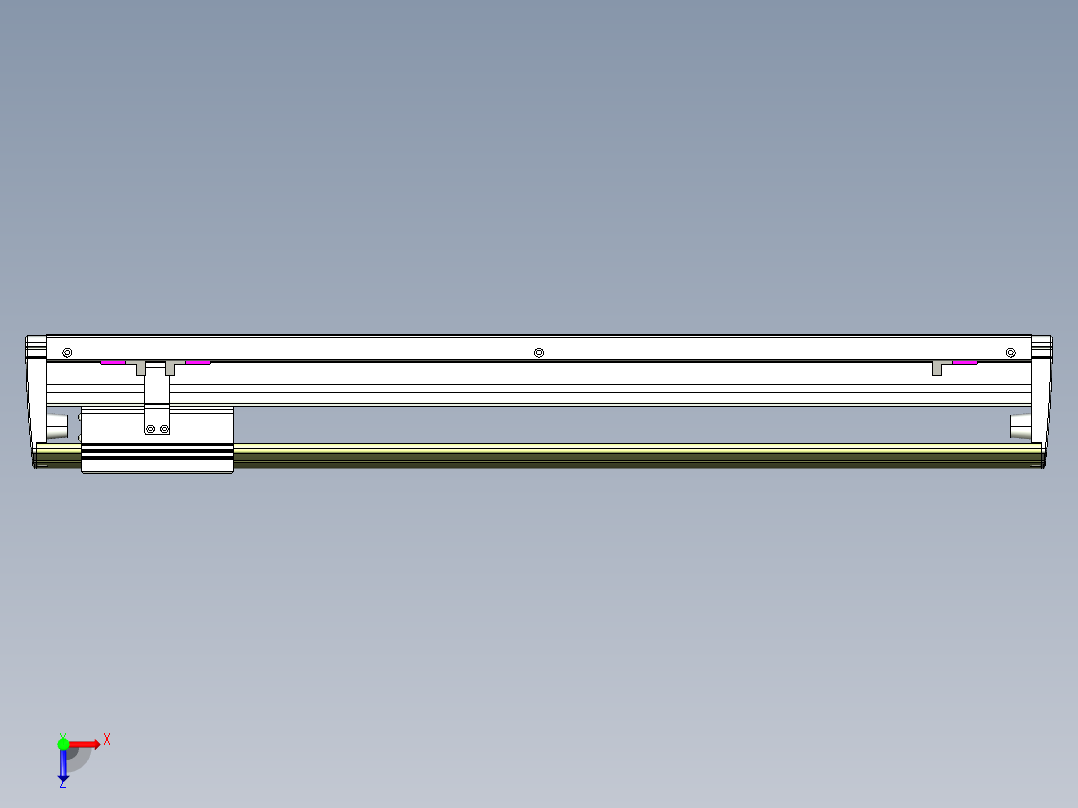 威洛博VL系列3d模型模组VL22H1Y-S550俯视图