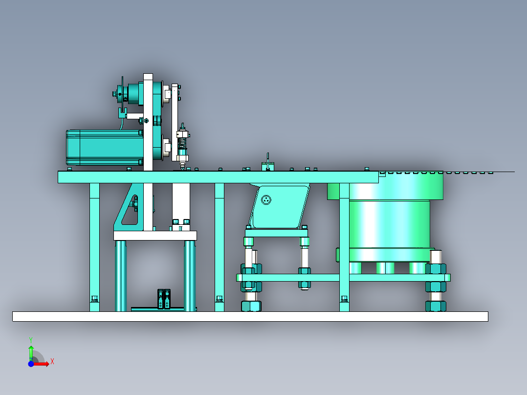 高速机械手取放机构前视图