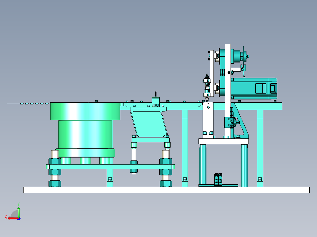 高速机械手取放机构后视图