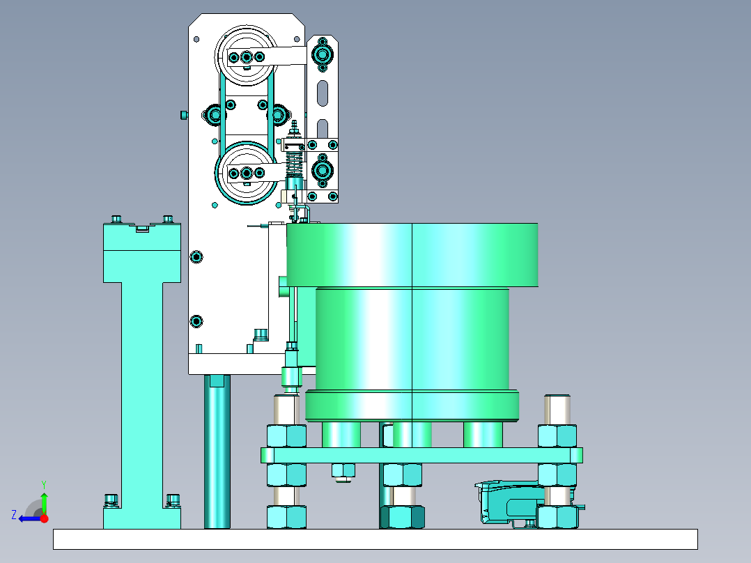 高速机械手取放机构右视图