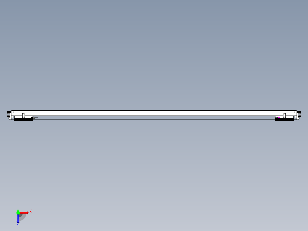 威洛博VL系列直线电机模组-2VL14S2-S2050俯视图