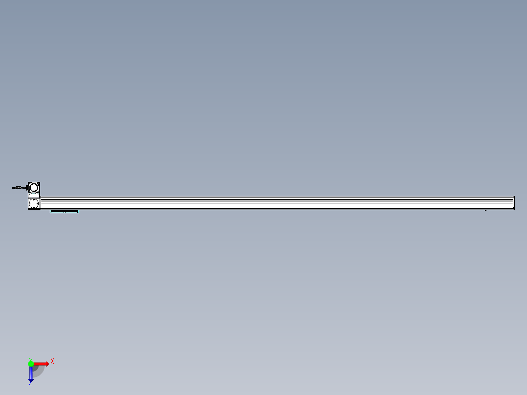 威洛博VBC同步带传动一无尘环境VBC14-L45-S2350-BLD-ZP40-C3俯视图