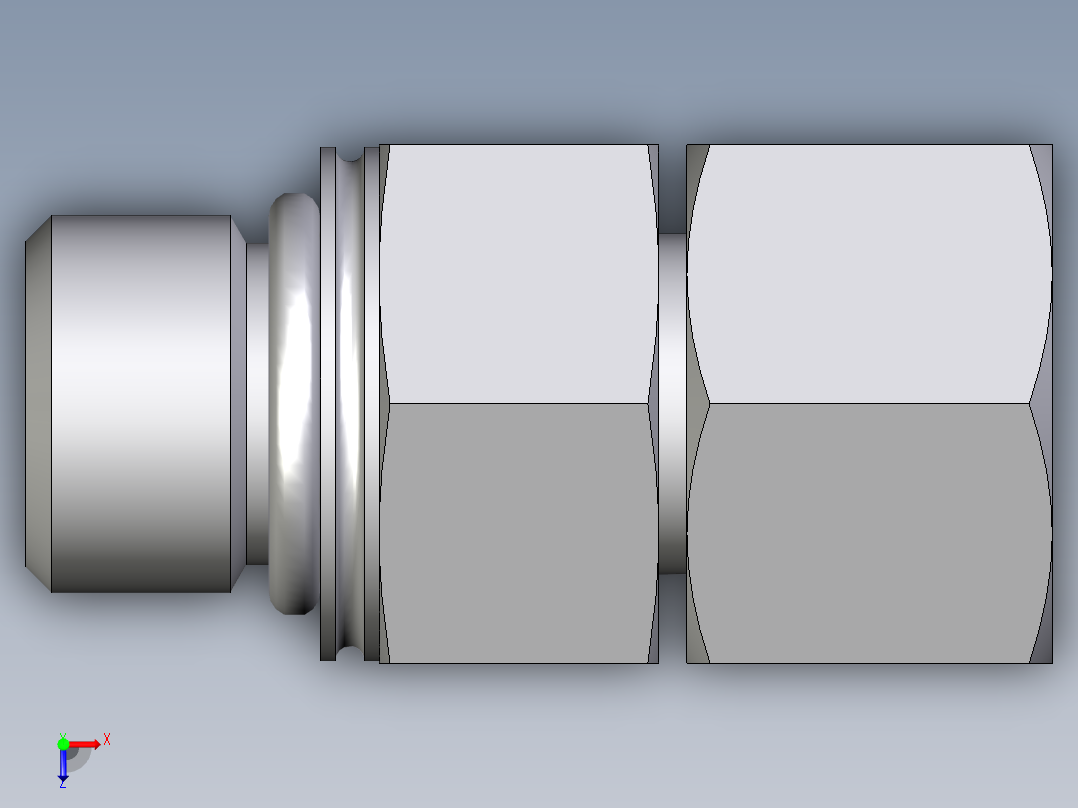 卡套式工业通用硬管接头EO_Swivel_connector_EGEO10SMCF俯视图