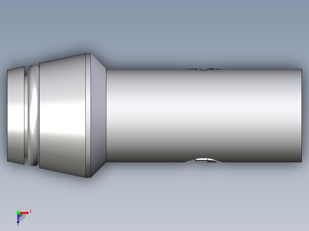 卡套式工业通用硬管接头EO_Weld_nipple__orbital__SKA12X2ORB71俯视图