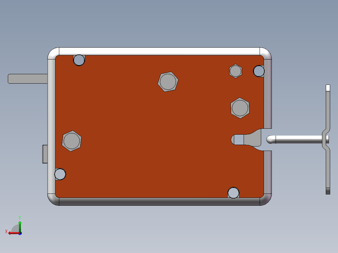 快递柜电机驱动锁sw18可编辑后视图