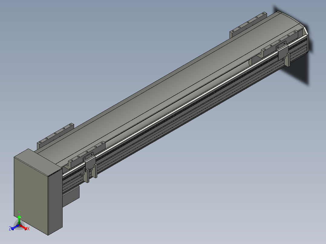 直线模组WG-LHA12-S650-D设计图纸正等轴测图
