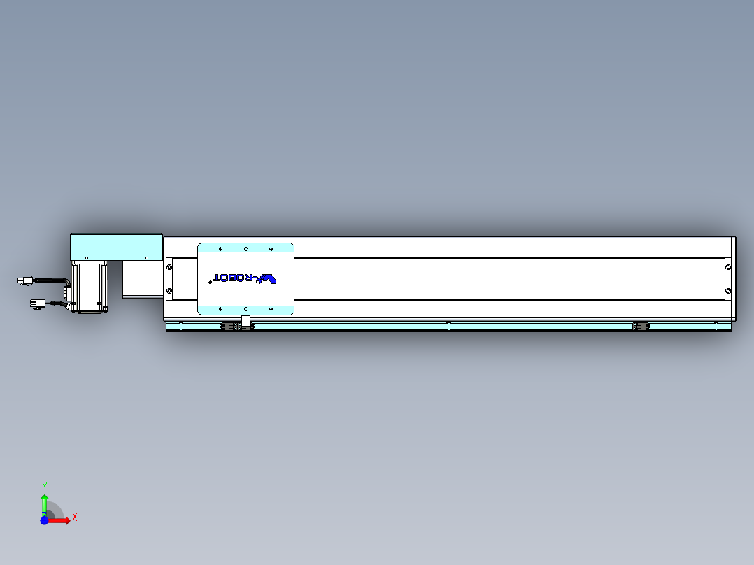 威洛博VBC同步带传动一无尘环境VBC14-L45-S650-BR-ZP40-C3前视图