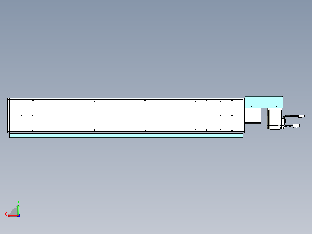威洛博VBC同步带传动一无尘环境VBC14-L45-S650-BR-ZP40-C3后视图
