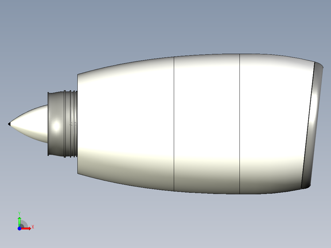 GP7200航空发动机前视图