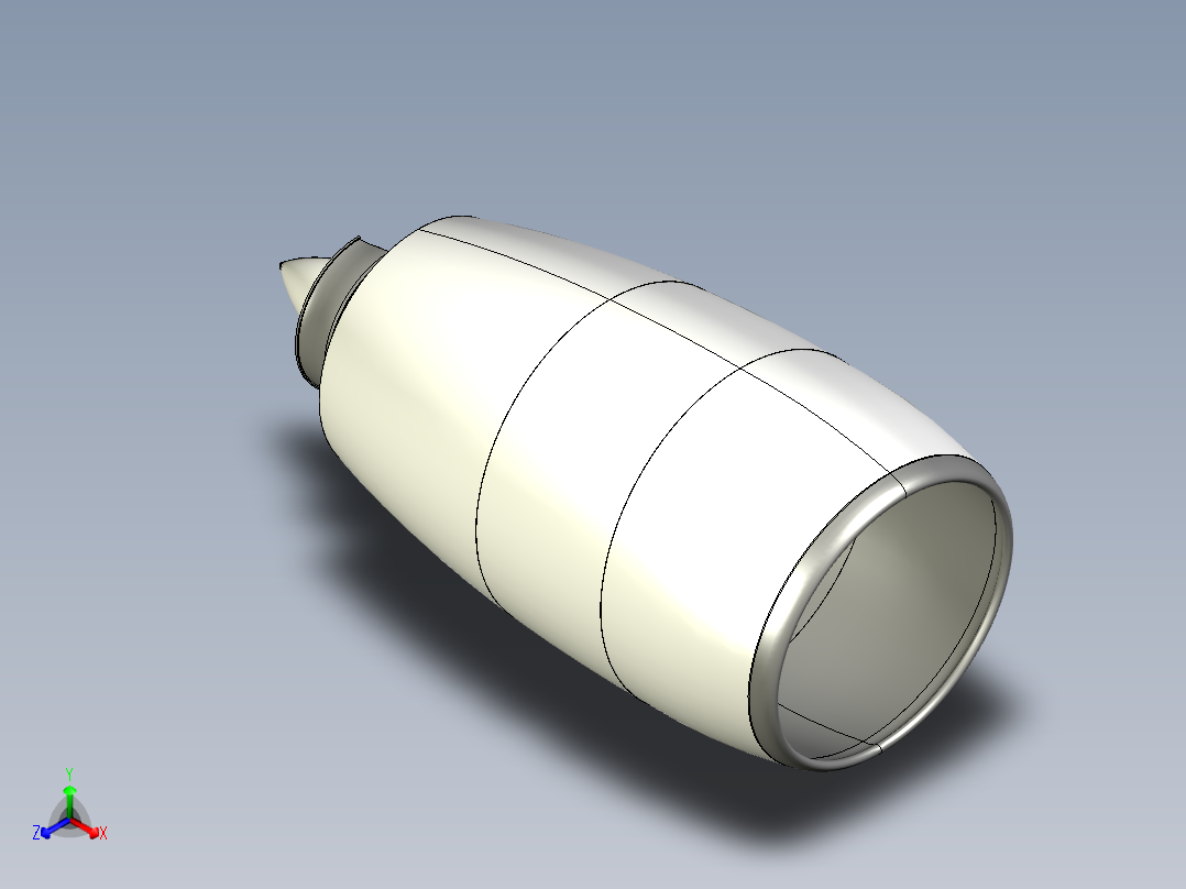 GP7200航空发动机正等轴测图